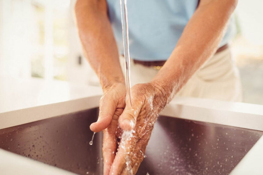 Washing hands because coronavirus changed home health care
